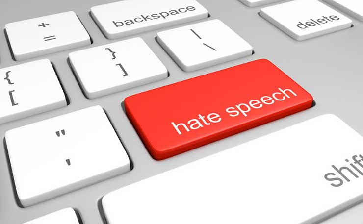 hate speech button on keyboard