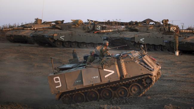 Israeli tank on Golan Heights