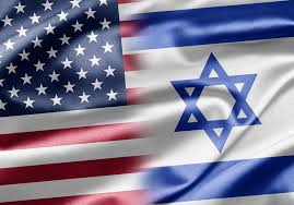 American and Israeli flags intertwined