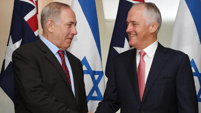 Prime Ministers Netanyahu and Turnbull in Australia