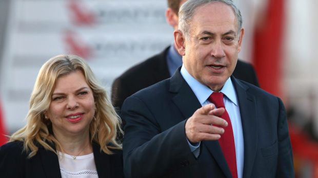 Prime Minister Netanyahu and his wife Sarah arriving in Sydney