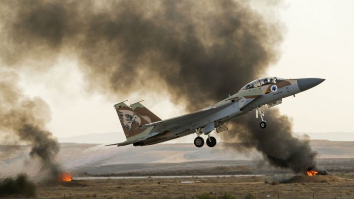 Israeli jet taking off