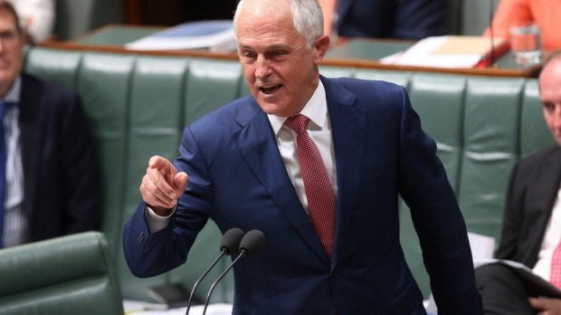 Malcolm Turnbull in parliament