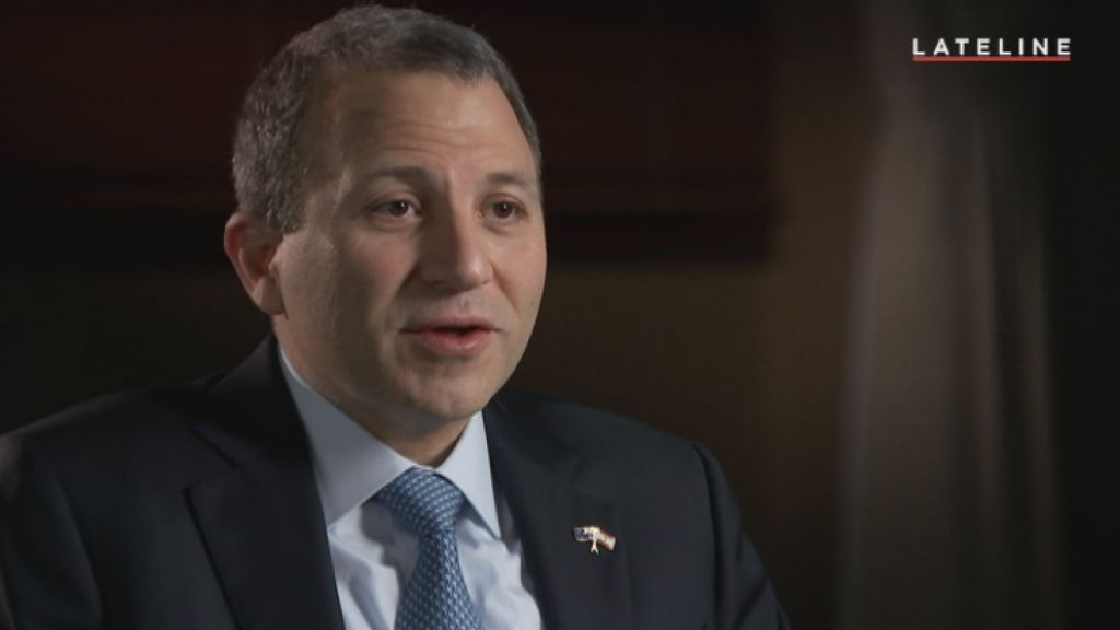 Gebran Bassil during the interview