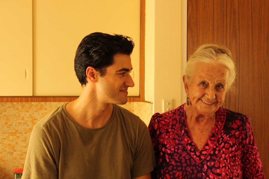 Olga and her grandson