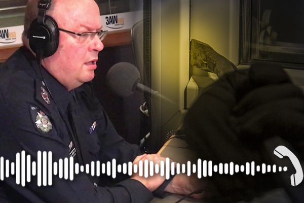Vic police chief Graham Ashton on the radio