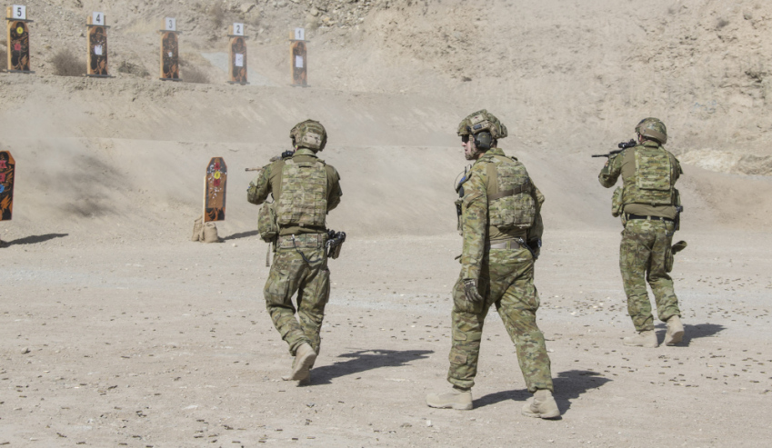 Australian soldiers training in Afghanistan