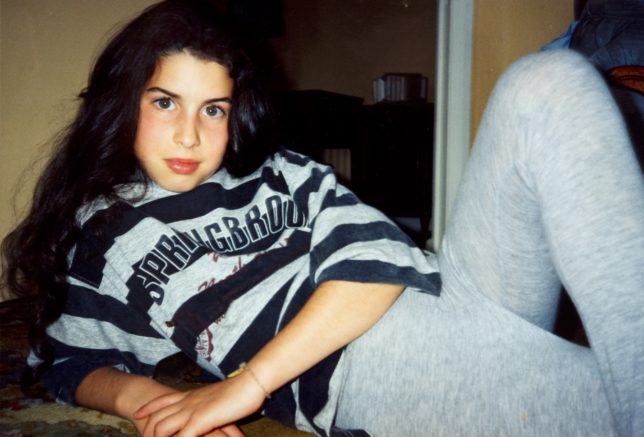 Amy posing as a youngster