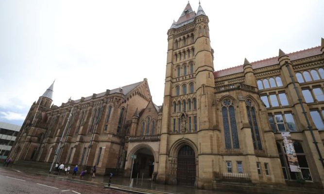 exterior of Manchester University building