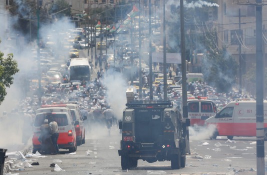 clashes on street in Bethlehem