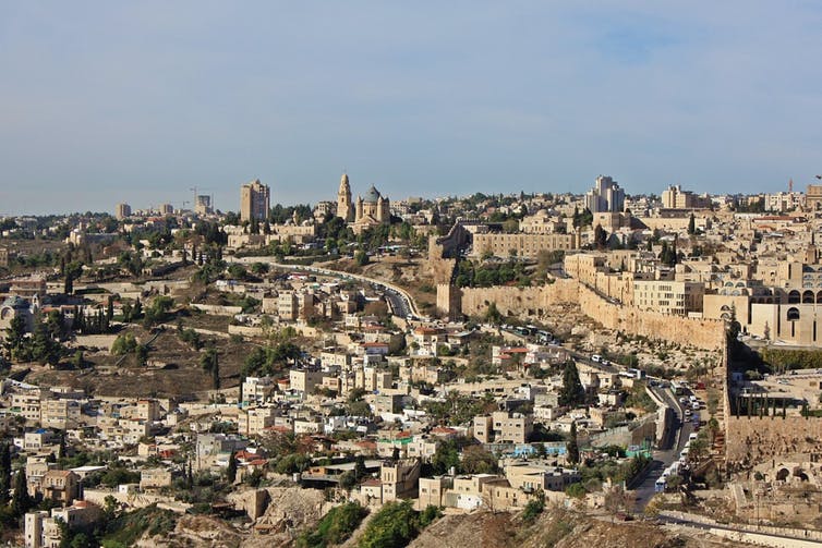 generic photo of Jerusalem with part of old city visible