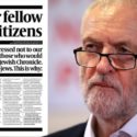 Jewish Newspaper Uses Front Page To Urge “Non Jews” Not To Vote For Jeremy Corbyn