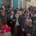 Wooden relic, believed to be part of the holy manger that Jesus lay in, returned to Bethlehem after 1400 years in Rome