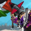 Palestinian children locked and loaded
