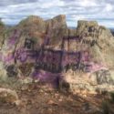 Racist graffiti covers Heathcote national park’s Viewing Rock