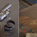 An eerie Nazi time capsule containing brass knuckles, gas masks, and a portrait of Hitler uncovered in German floods clean up