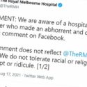 Calls for calm as anti-Semitism leads to hospital staff member losing her job